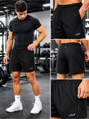 TLF Reps Mesh 5” Fitted Shorts - Black